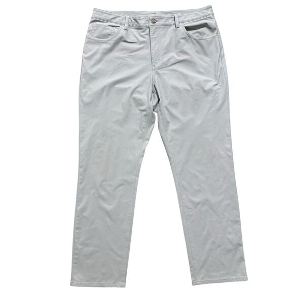 G/Fore Pants Men's 36x29 Gray Straight Leg Stretch Performance Chino Golf Pants - Picture 1 of 7